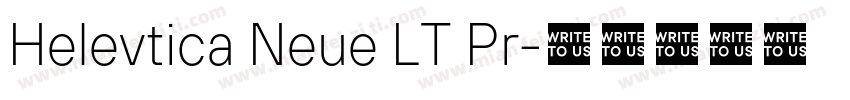 Helevtica Neue LT Pr字体转换
